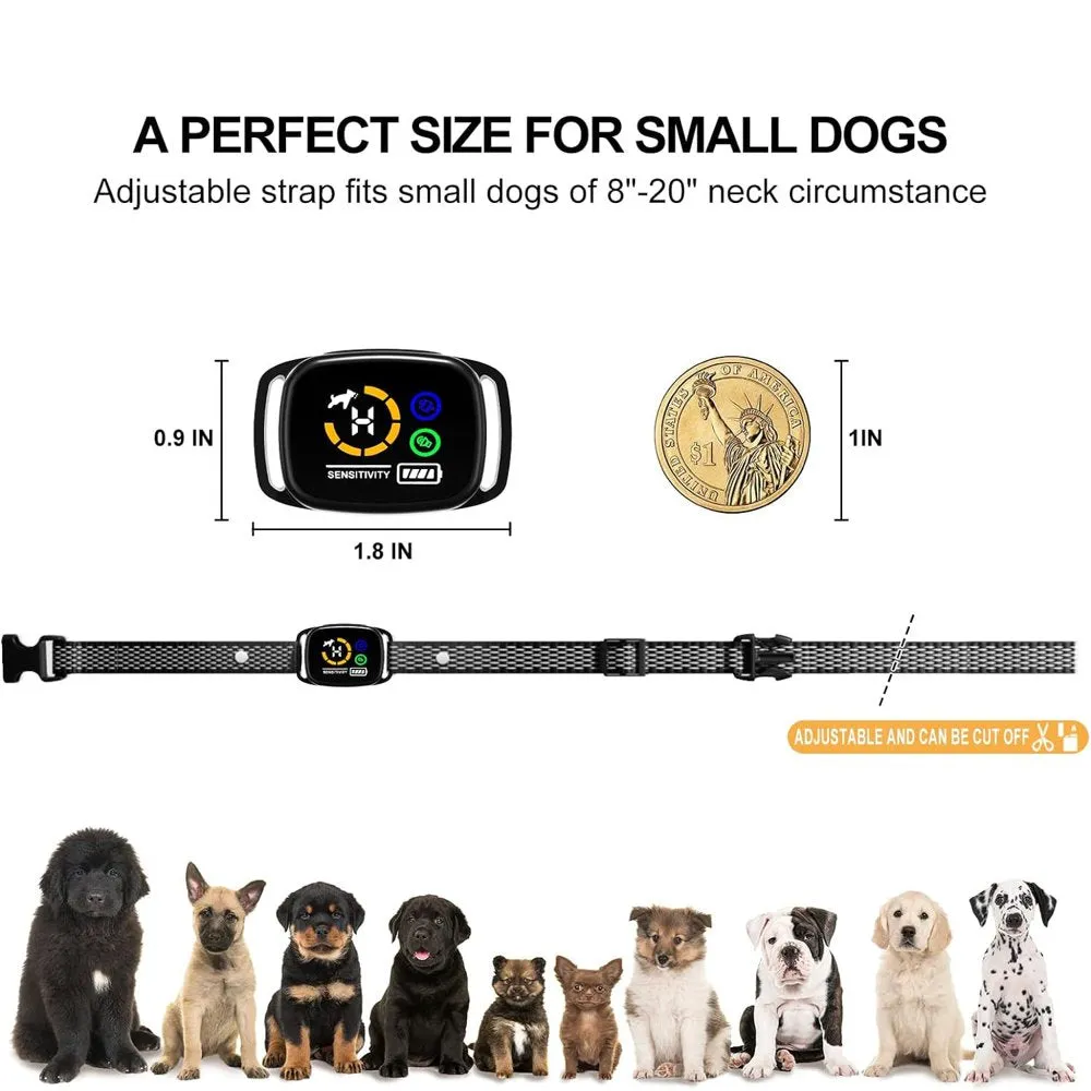 "SmartPaws™: Medium Dog Anti-Bark Collar - Rechargeable & Waterproof with Gentle Vibration Technology - Adjustable Sensitivity for Peaceful Pups"