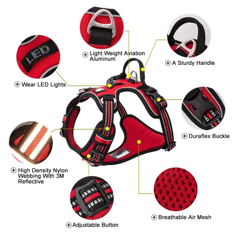 Reflective Heavy Duty Dog Leash Harness