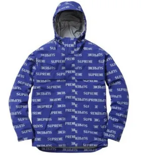 Supreme 3M Reflective Repeat Taped Seam Jacket Blue