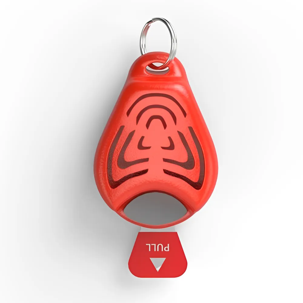 Tickless Ultrasonic Tick and Flea Repeller Pendant for Dogs and Cats (Orange)