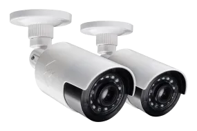 Ultra-Wide Angle 1080p HD Outdoor Security Cameras, 160 Degree Field of view, 90ft Night Vision (2-pack)