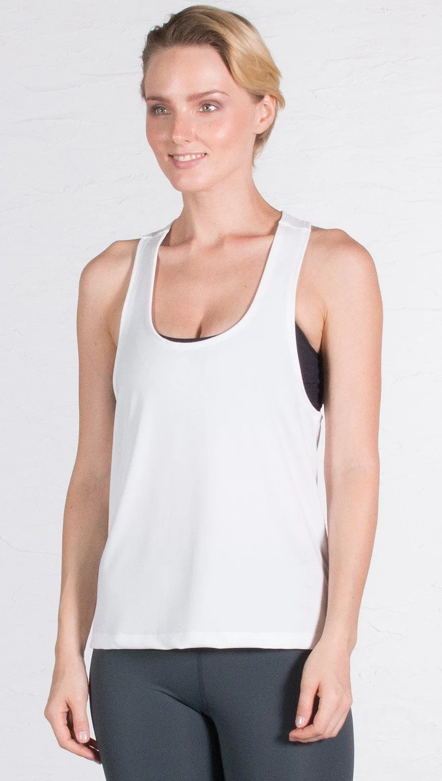 WERK - the Relaxed Racer Tank - White